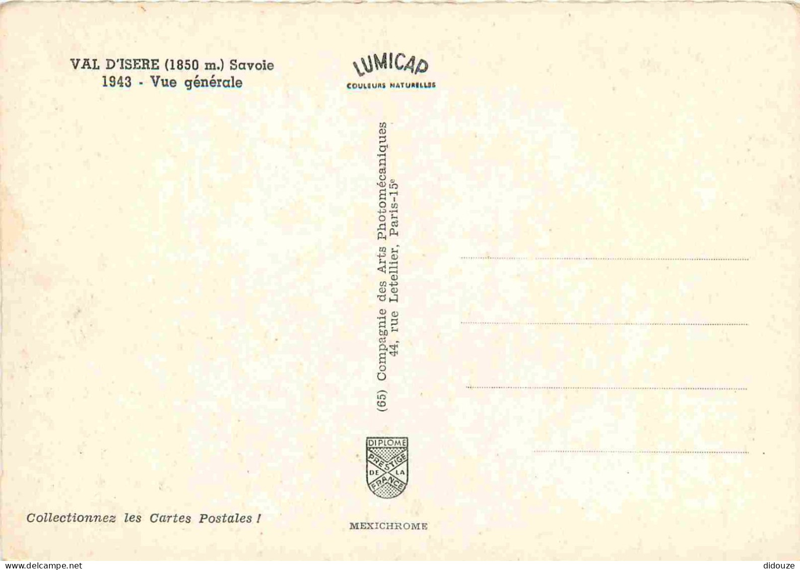 73 - Val D'Isère - Vue Générale - Carte Dentelée - CPSM Grand Format - Voir Scans Recto-Verso - Val D'Isere