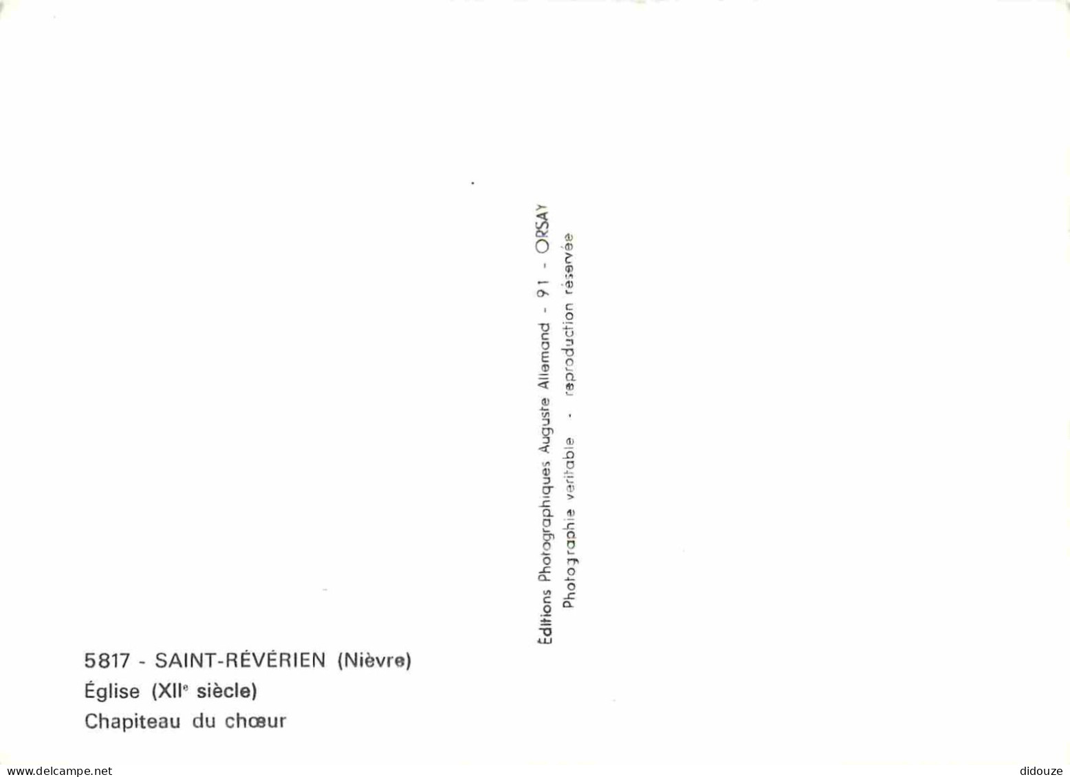 58 - Saint Révérien - Intérieur De L'Eglise - Chapiteau Du Chœur - Art Religieux - Mention Photographie Véritable - CPSM - Sonstige & Ohne Zuordnung