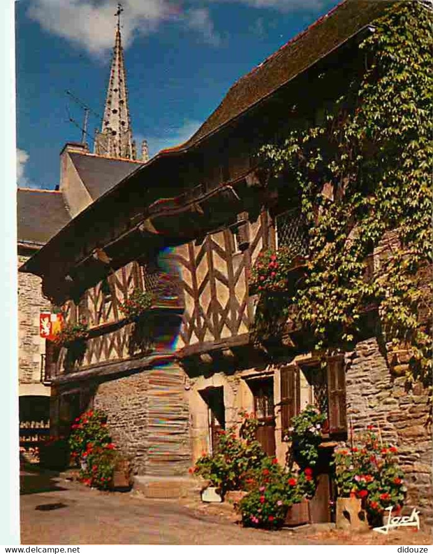56 - Josselin - L'Eglise Vue Des Vieilles Maisons De La Rue Du Château - Carte Neuve - CPM - Voir Scans Recto-Verso - Josselin