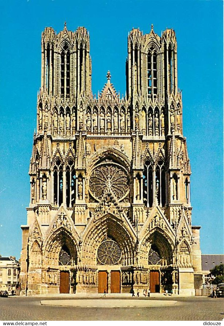 51 - Reims - Cathédrale Notre Dame - Façade - CPM - Carte Neuve - Voir Scans Recto-Verso - Reims