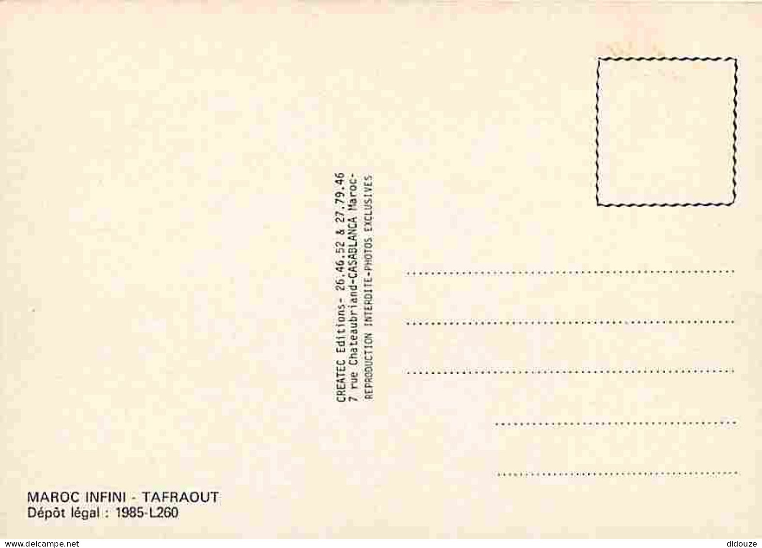 Maroc - Tafraout - CPM - Voir Scans Recto-Verso - Otros & Sin Clasificación