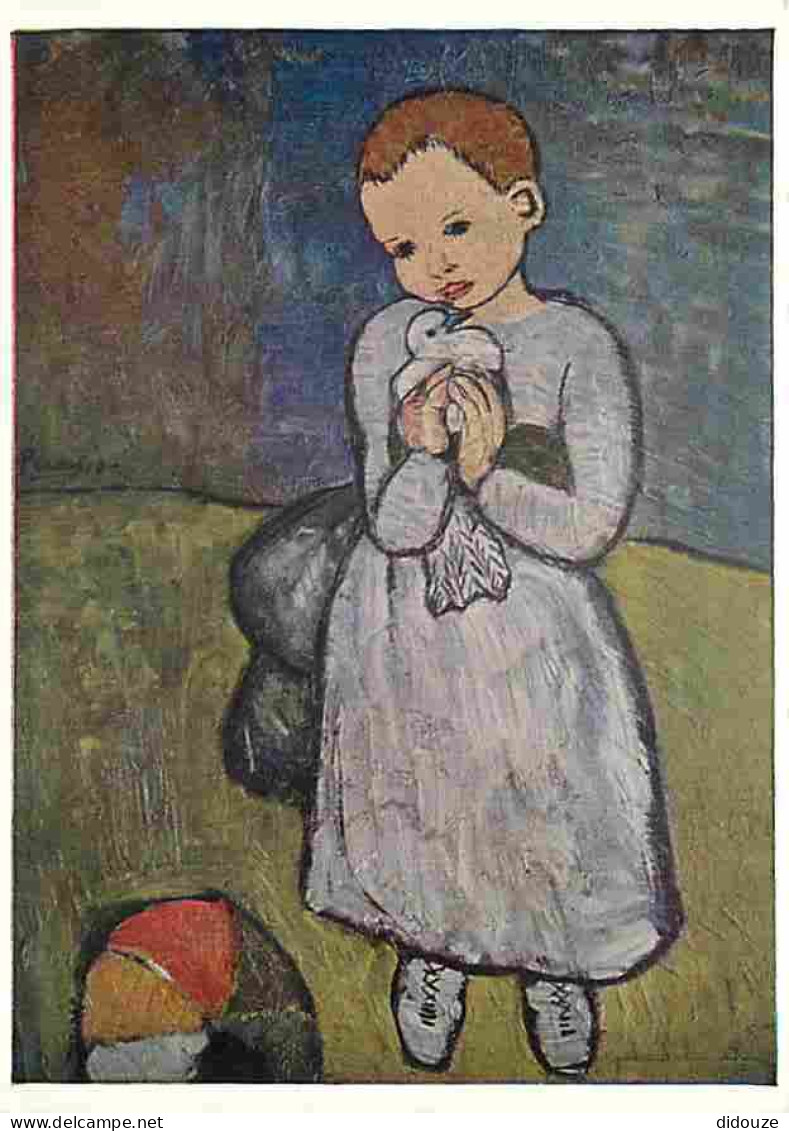 Art - Peinture - Pablo Picasso - Child With A Dove - CPM - Voir Scans Recto-Verso - Peintures & Tableaux
