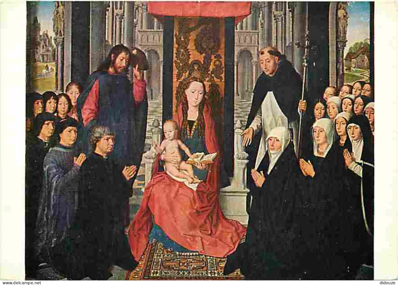 Art - Peinture Religieuse - Hans Memling - La Vierge Dite De Jacques Floreins - CPM - Voir Scans Recto-Verso - Tableaux, Vitraux Et Statues