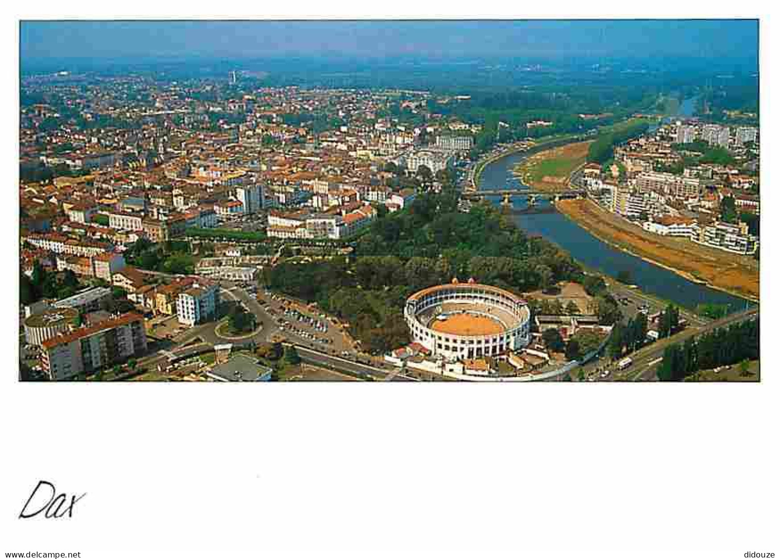 40 - Dax - Vue Aérienne De La Ville - Les Arènes Et Les Bords De L'Adour - CPM - Voir Scans Recto-Verso - Dax