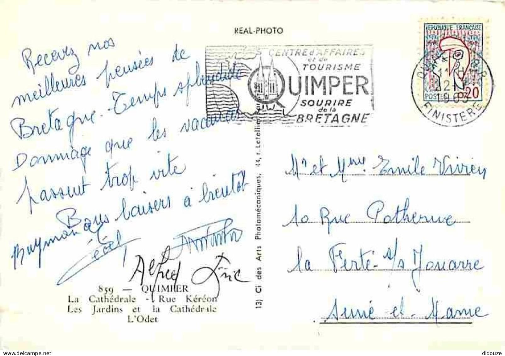 29 - Quimper - Multivues - Blasons - Flamme Postale - Voir Scans Recto Verso  - Quimper