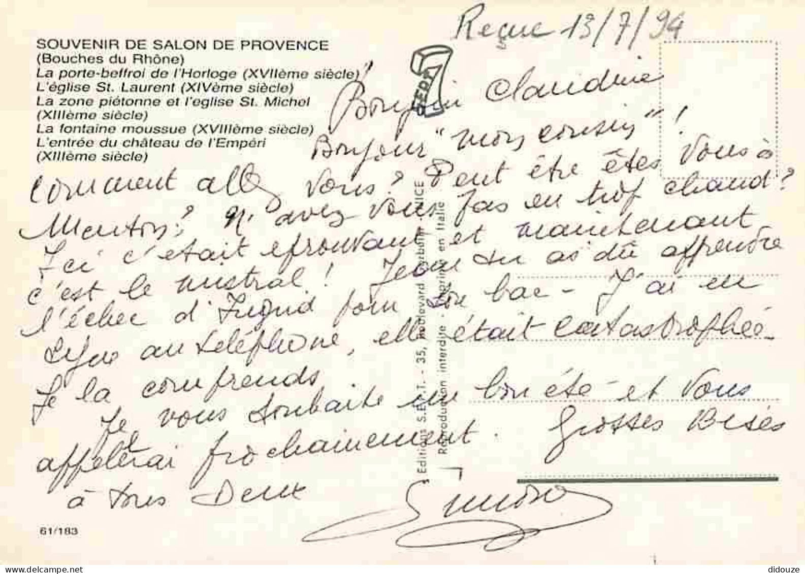 13 - Salon De Provence - Multivues - CPM - Voir Scans Recto-Verso - Salon De Provence