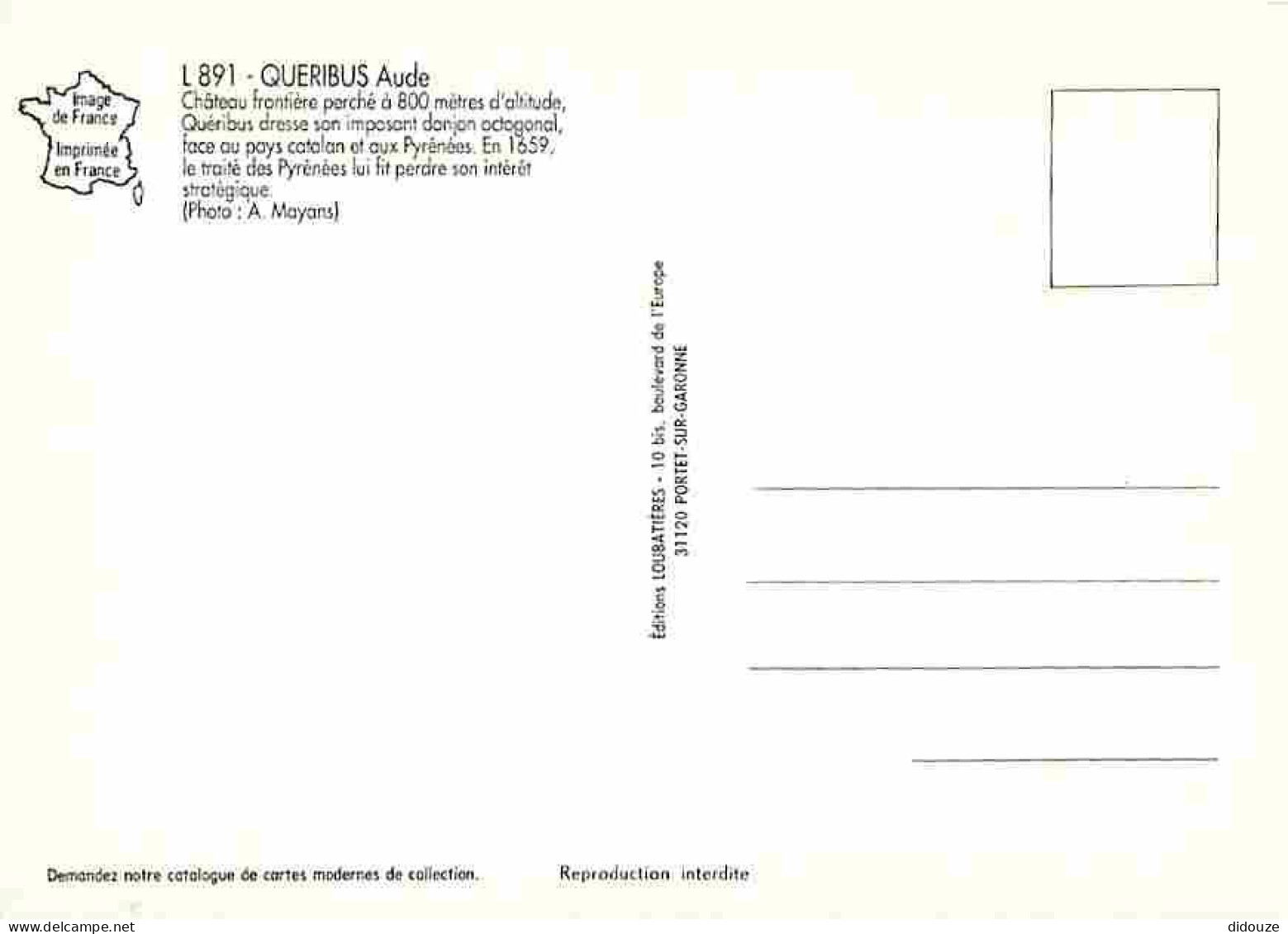 11 - Cucugnan - Le Château De Quéribus - Carte Neuve - CPM - Voir Scans Recto-Verso - Sonstige & Ohne Zuordnung