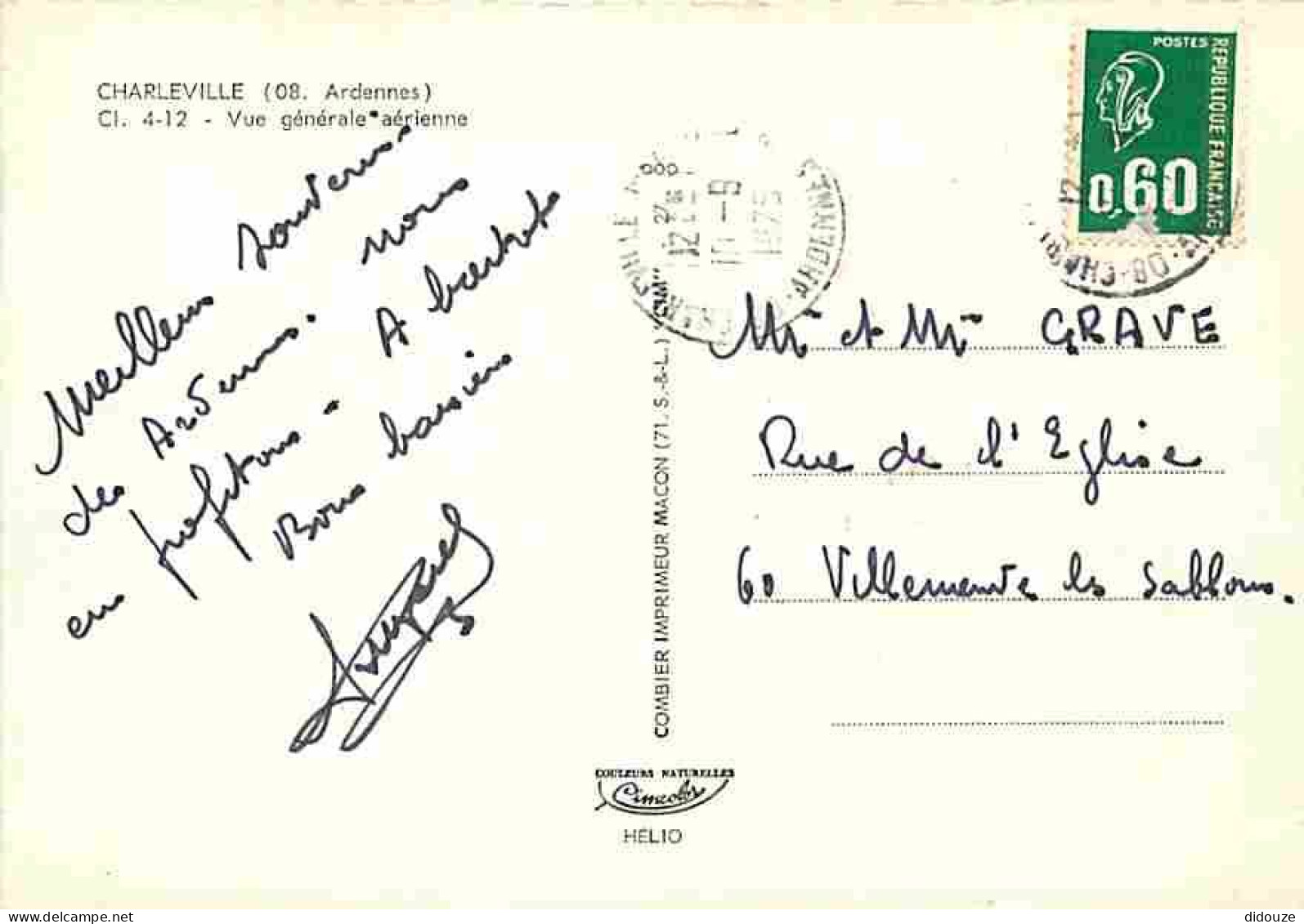 08 - Charleville Mézières - Vue Générale Aérienne - CPM - Voir Scans Recto-Verso - Charleville