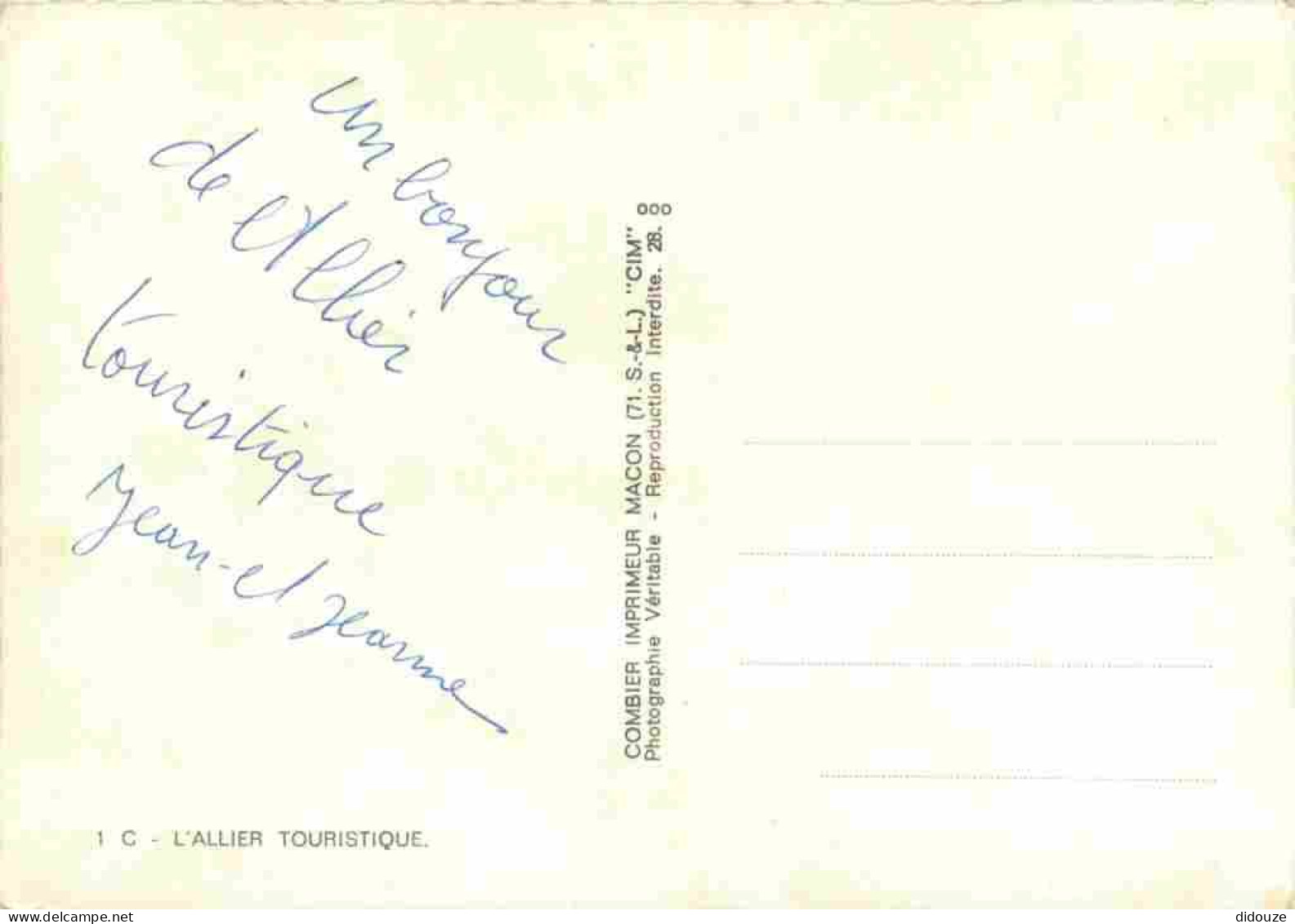 03 - Allier - Multivues - Carte Géographique - Mention Photographie Véritable - Carte Dentelée - CPSM Grand Format - Voi - Autres & Non Classés