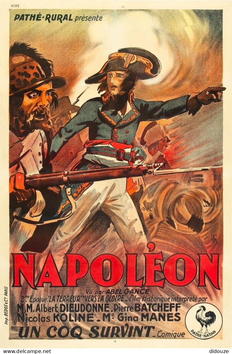 Cinema - Napoléon - Illustration Vintage - Affiche De Film - CPM - Carte Neuve - Voir Scans Recto-Verso - Affiches Sur Carte