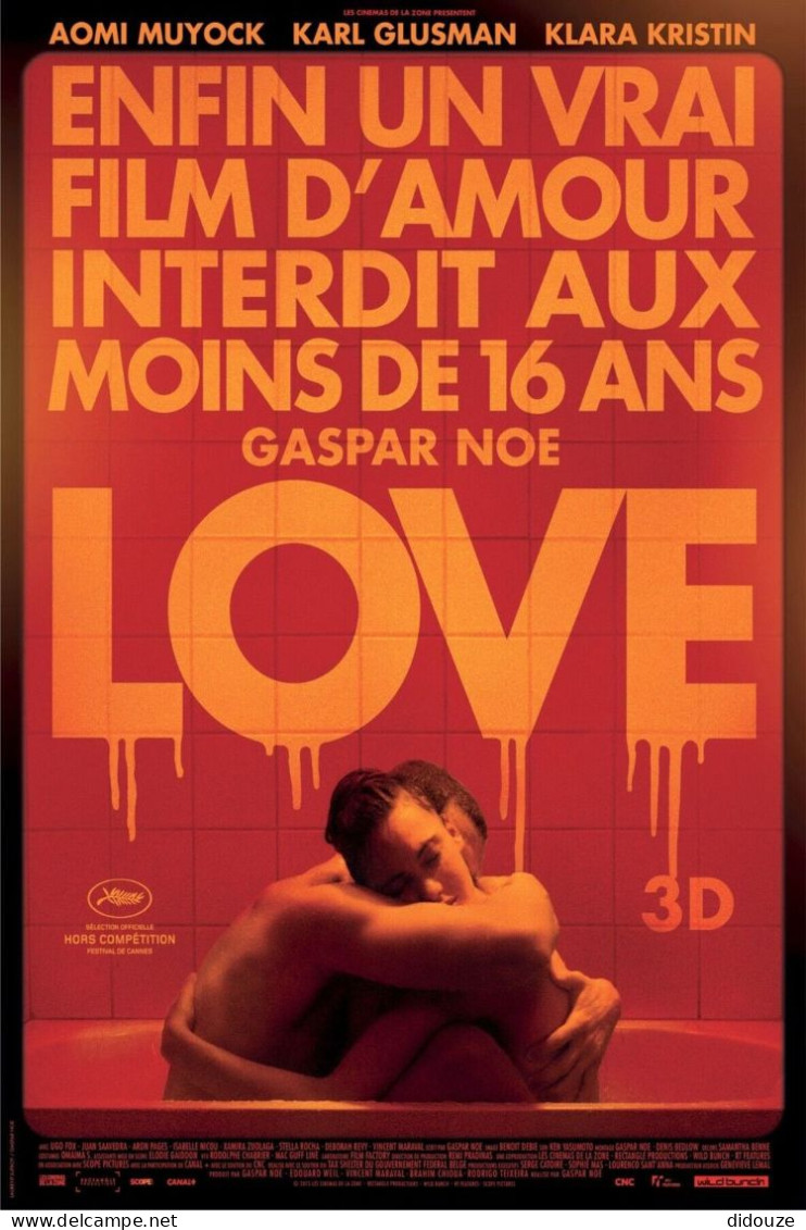 Cinema - Love - Aomi Muyock - Karl Glusman - Klara Kristin - Affiche De Film - CPM - Carte Neuve - Voir Scans Recto-Vers - Affiches Sur Carte