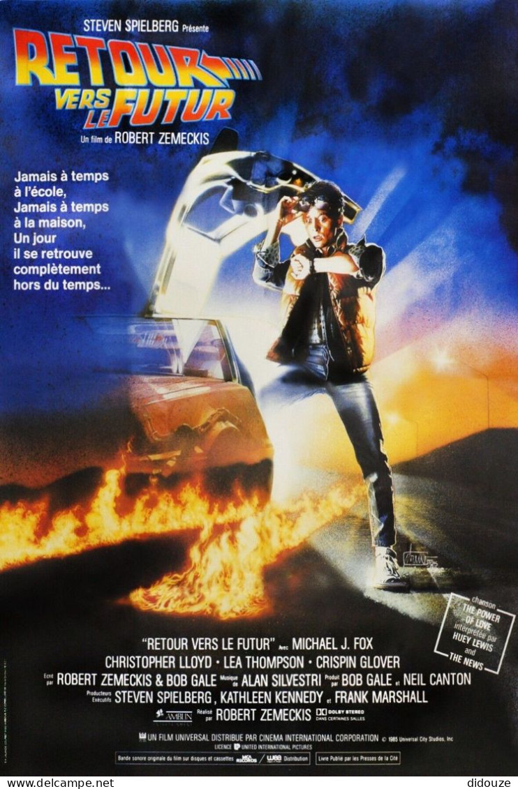 Cinema - Retour Vers Le Futur - Steven Spielberg - Michael J Fox - Illustration Vintage - Affiche De Film - CPM - Carte  - Plakate Auf Karten