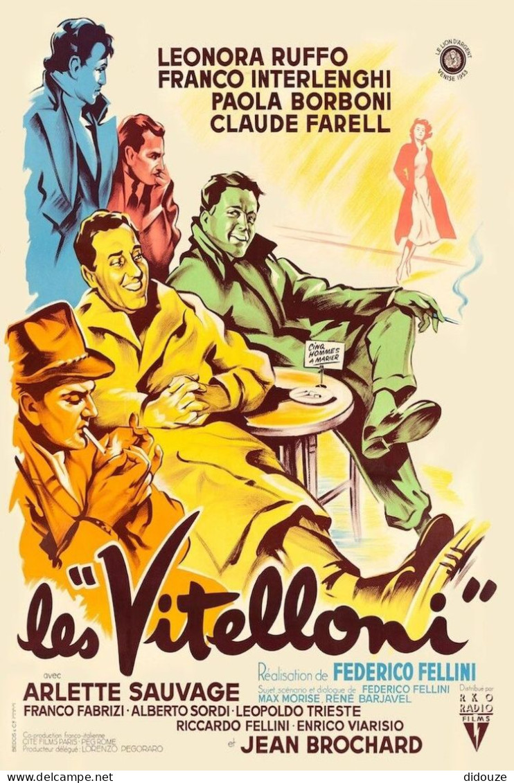 Cinema - Les Vitelloni - Arlette Sauvage - Illustration Vintage - Affiche De Film - CPM - Carte Neuve - Voir Scans Recto - Afiches En Tarjetas