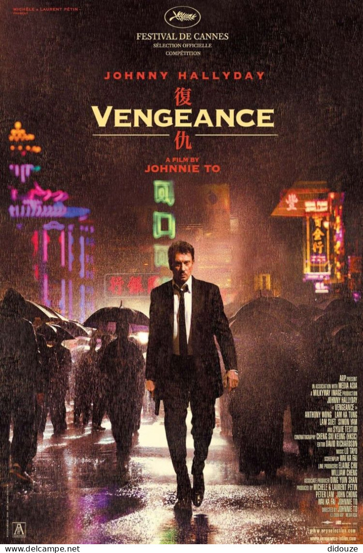 Cinema - Vengeance - Johnny Hallyday - Affiche De Film - CPM - Carte Neuve - Voir Scans Recto-Verso - Affiches Sur Carte