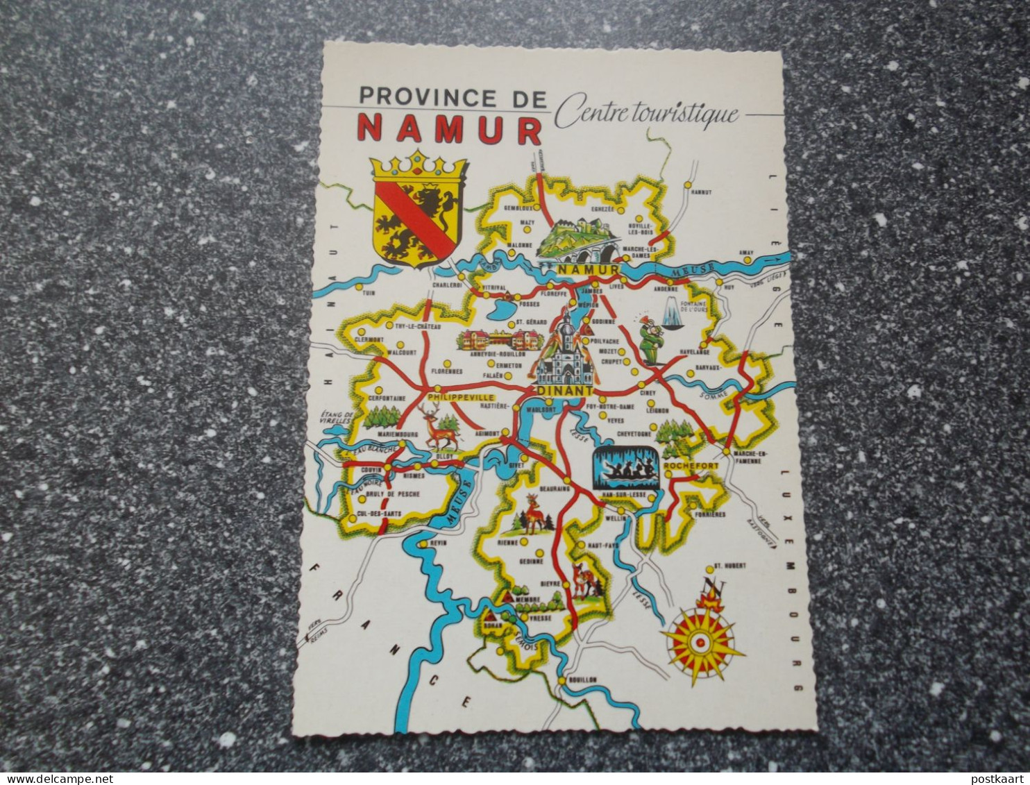 NAMUR, DINANT, HAN S/Lesse, ANNEVOIE, PHILIPEVILLE, ROCHEFORT, ... BONJOUR - Altri & Non Classificati