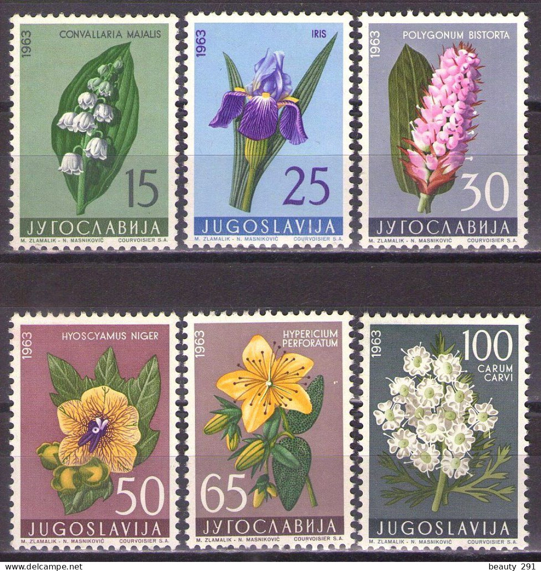 Yugoslavia 1963 - Flowers - Flora - Mi 1034-1039 - MNH**VF - Ungebraucht