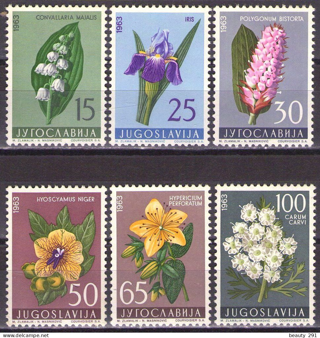 Yugoslavia 1963 - Flowers - Flora - Mi 1034-1039 - MNH**VF - Neufs