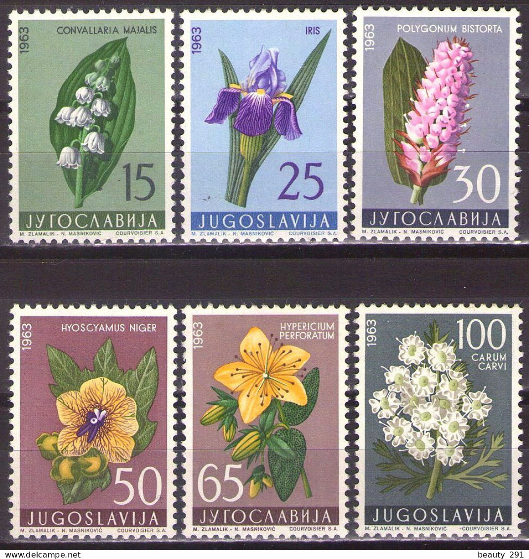 Yugoslavia 1963 - Flowers - Flora - Mi 1034-1039 - MNH**VF - Neufs