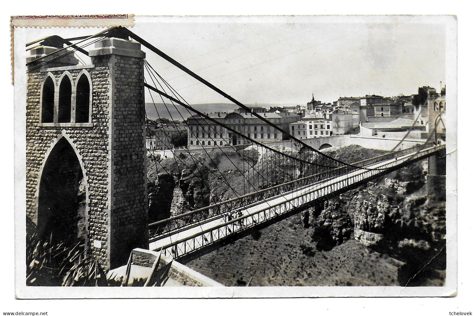 (99). Algerie. Algéria. Constantine. (1) Pont Et Lycée De Sidi M'Cid 1938 - Konstantinopel