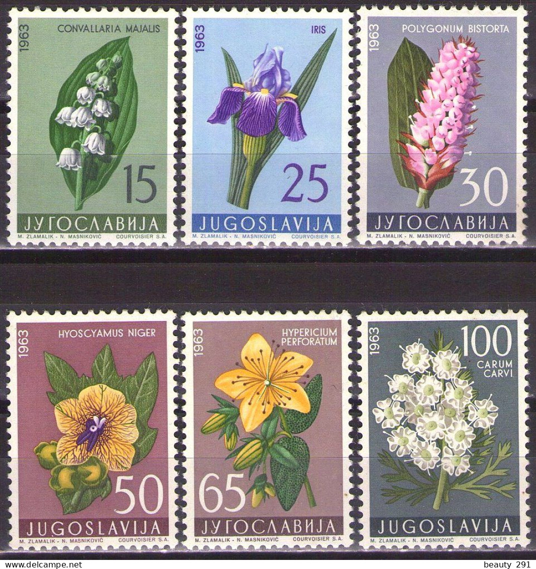 Yugoslavia 1963 - Flowers - Flora - Mi 1034-1039 - MNH**VF - Neufs