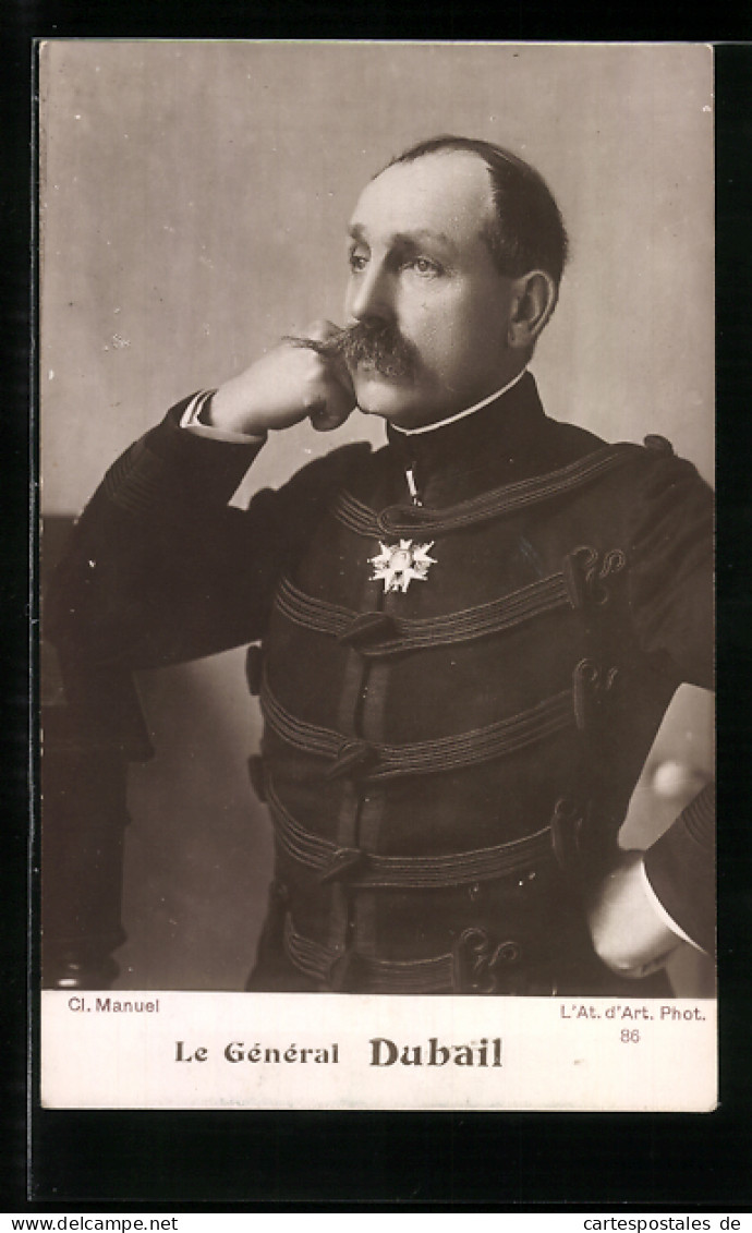 AK Heerführer General Dubail In Uniform Mit Orden  - Weltkrieg 1914-18