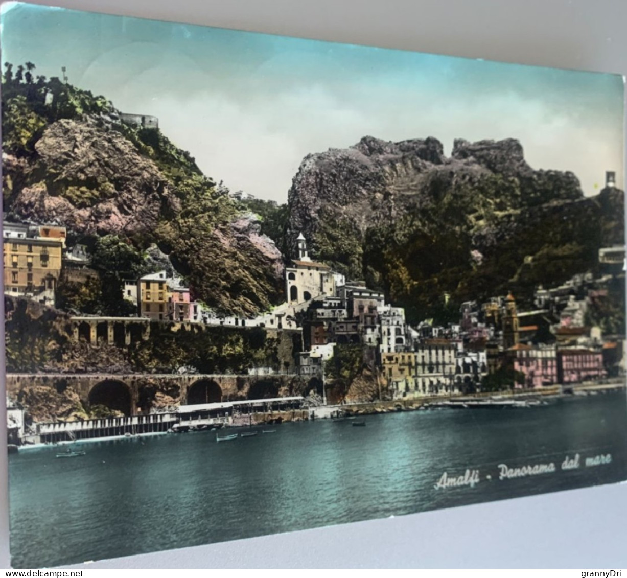 Ita Amalfi 1953 La Cote Le Site Panorama Cathedrale Maisons -foto Vera - Salerno