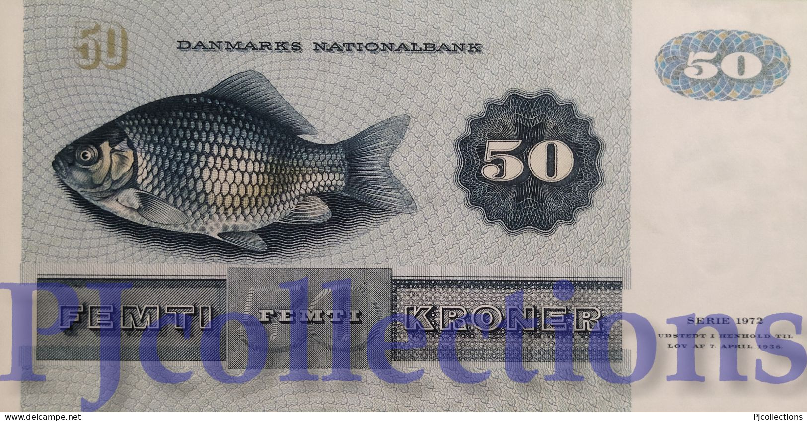 DENMARK 50 KRONER 1990 PICK 50i AU/UNC - Dinamarca