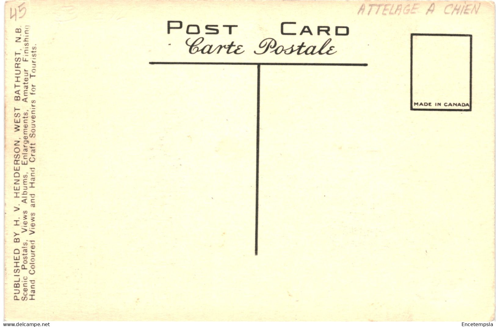 CPA Carte Postale Canada Québec Attelage De Chien Tirant Des Pommes De Terre VM80629ok - Otros & Sin Clasificación