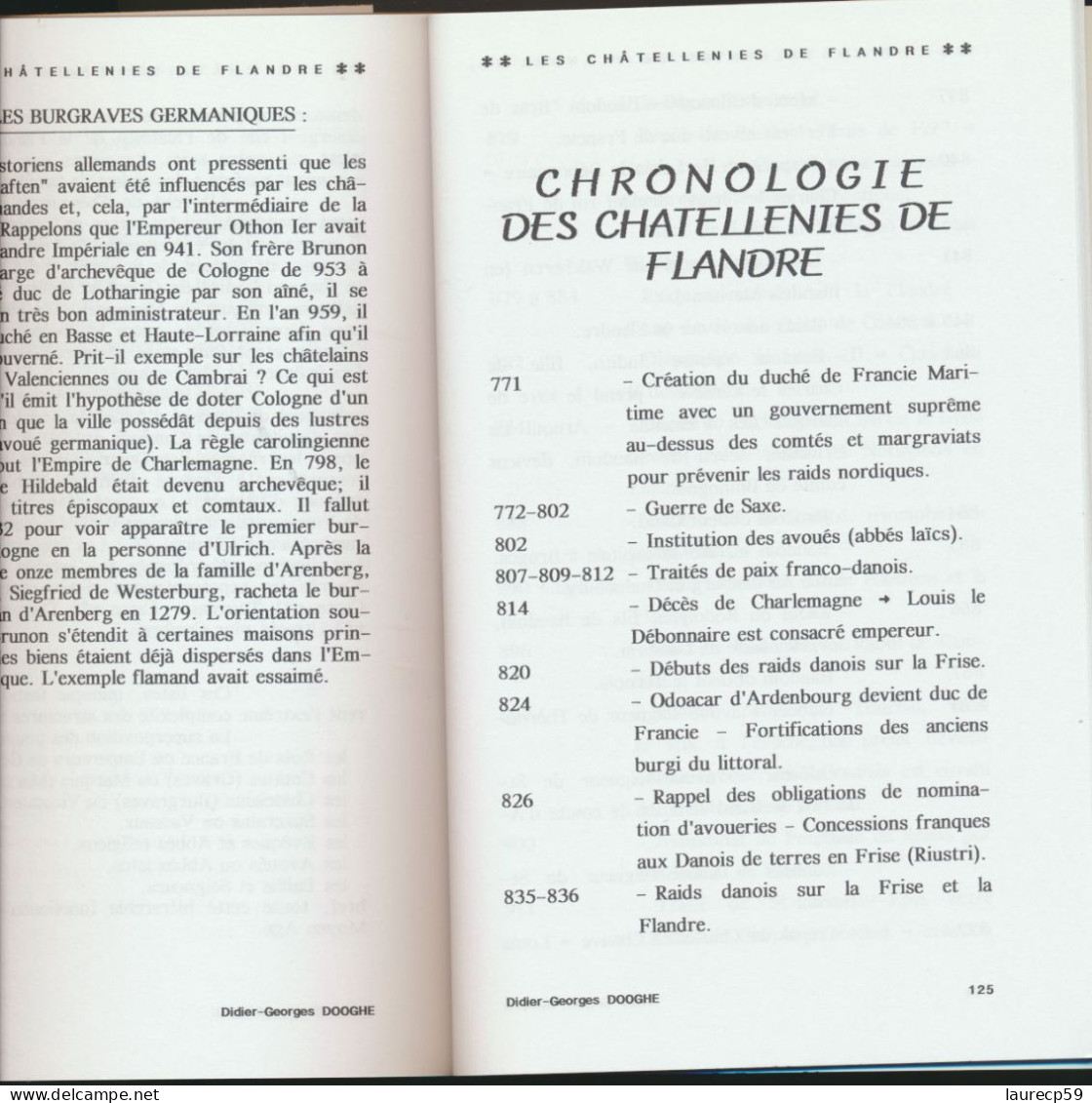 Livre -  Les Châtellenies De Flandre   - écrit Par Didier-Georges DOOGHE - éditions MCD 2003 - Picardie - Nord-Pas-de-Calais