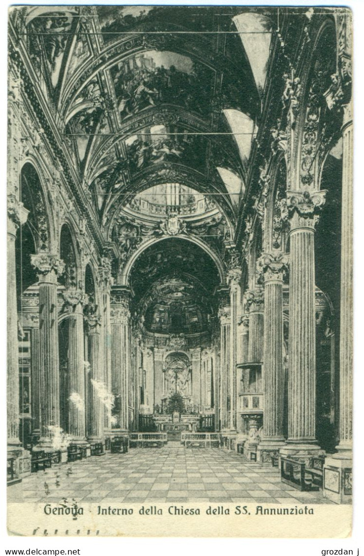 Genova, Interno Della Chiesa Della SS. Annunziata, Italy - Genova