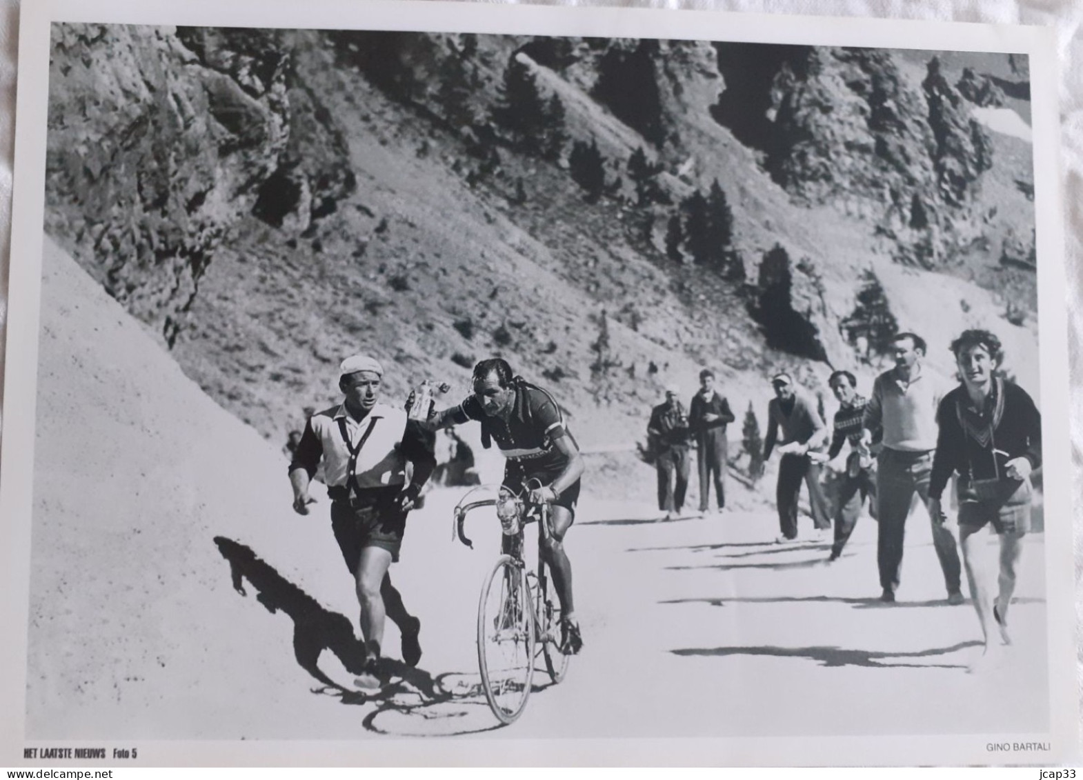 CYCLISME  -  FOTO HET LAATSTE NIEUWS  -  GINO BARTALI  -  35 X 25  - - Cyclisme