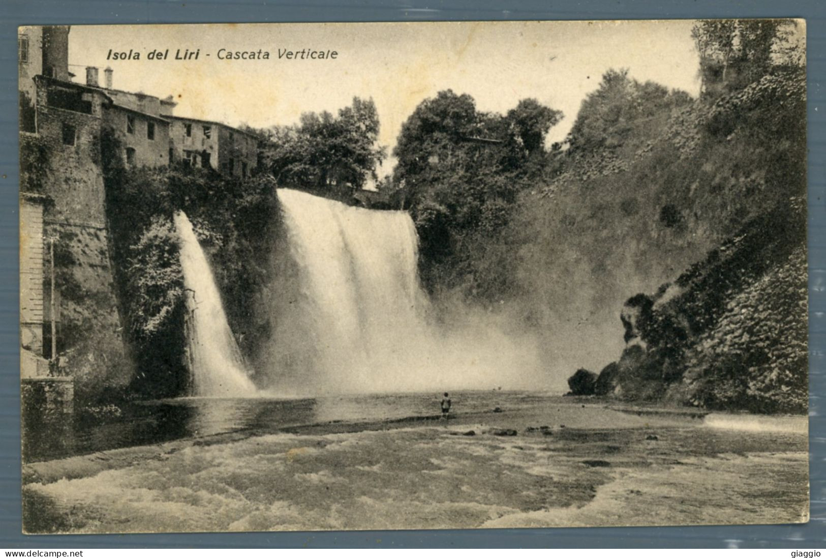 °°° Cartolina - Isola Del Liri Cascata Verticale Formato Piccolo - Viaggiata °°° - Frosinone