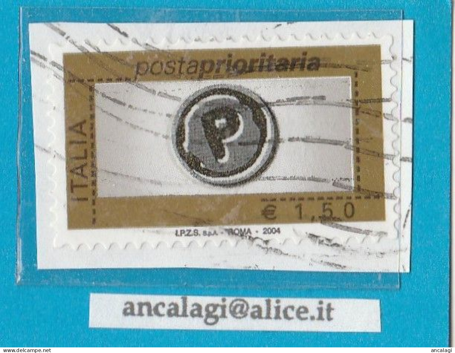 USATI ITALIA POSTA PRIORITARIA 2004 - Ref.1436A "6^ Emissione" 1 Val. Da € 1,50 - - 2001-10: Usados