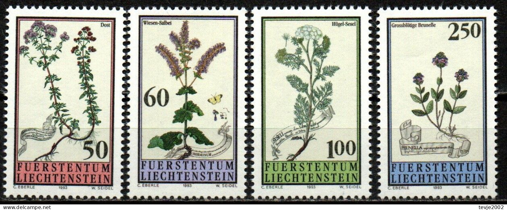 Liechtenstein 1993 - Mi.Nr. 1069 - 1072 - Postfrisch MNH - Blumen Flowers - Other & Unclassified