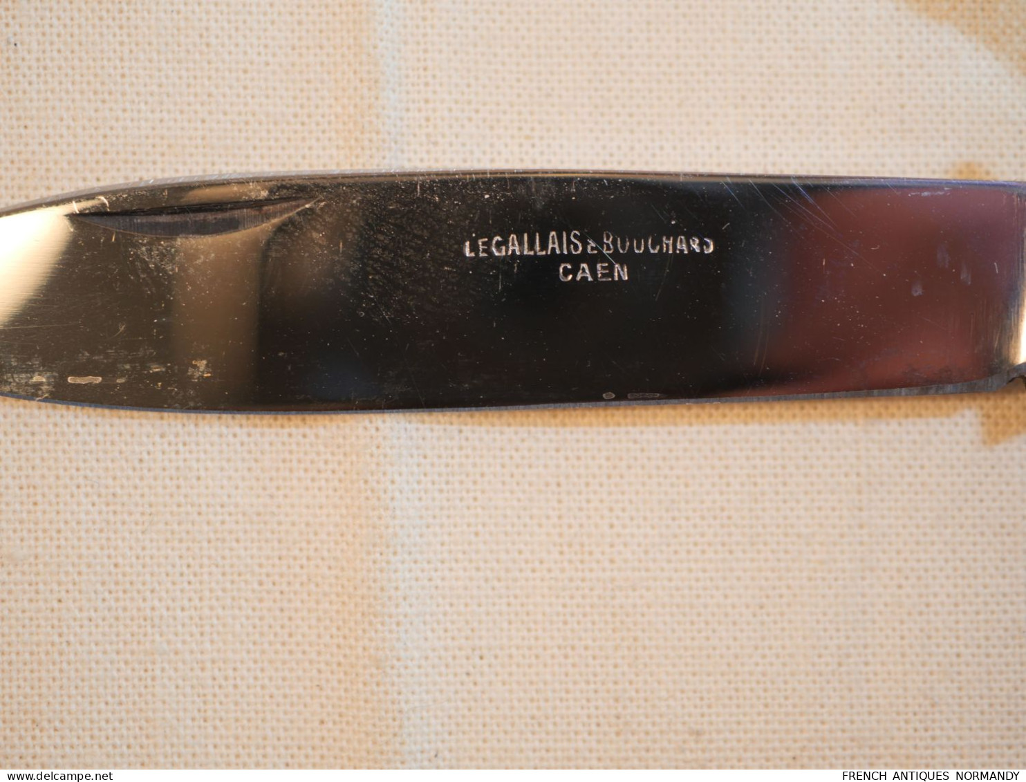 Très beau couteau pliant 6 fonctions canif - années 30/40 à plaquettes ivoirine - Legallais Bouchard   Très bel état