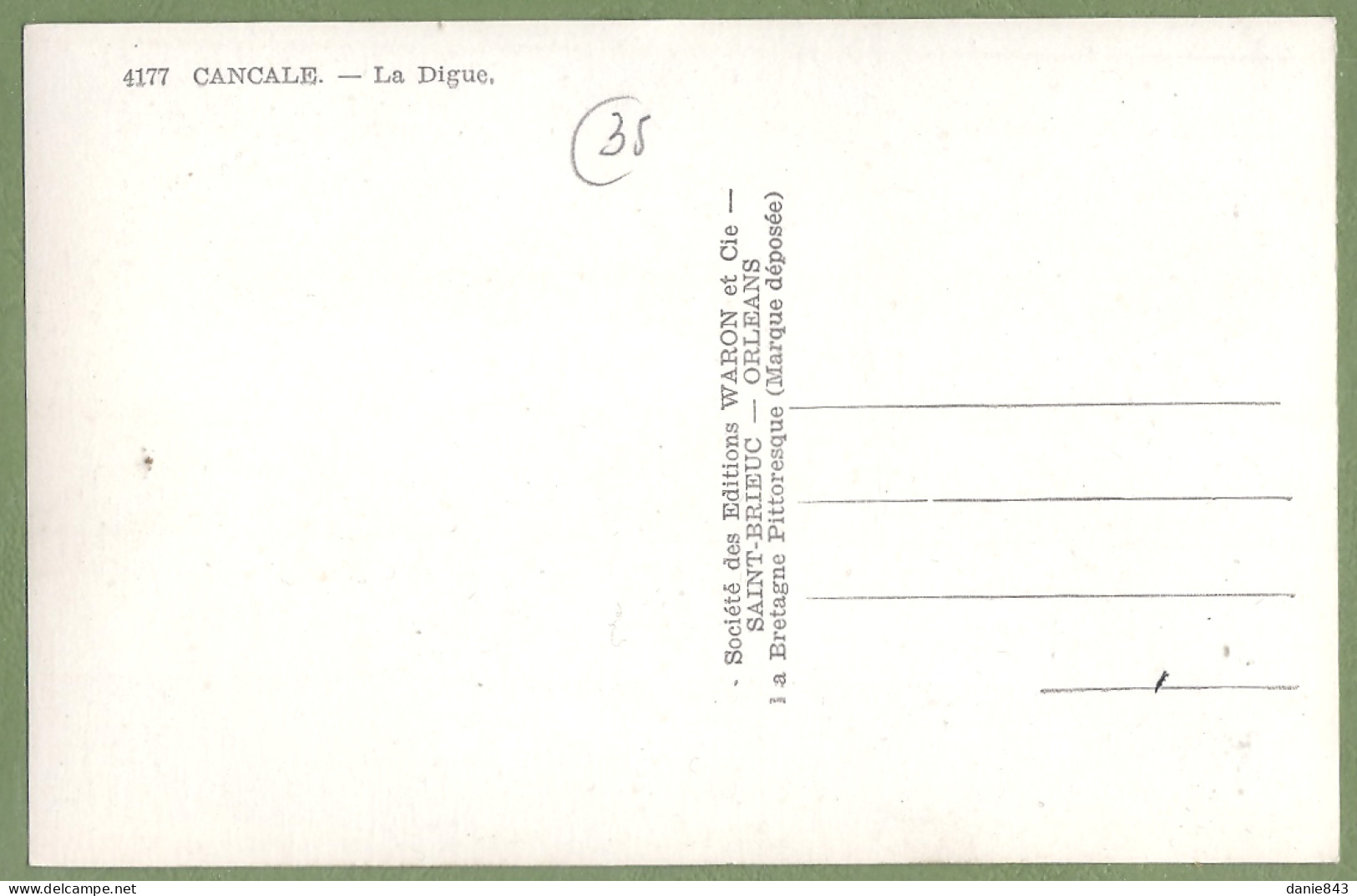 CPA Type Carte Photo Waron - ILLE ET VILAINE - CANCALE - LA DIGUE - Animation, Bateaux De Pêche à Quai - Cancale