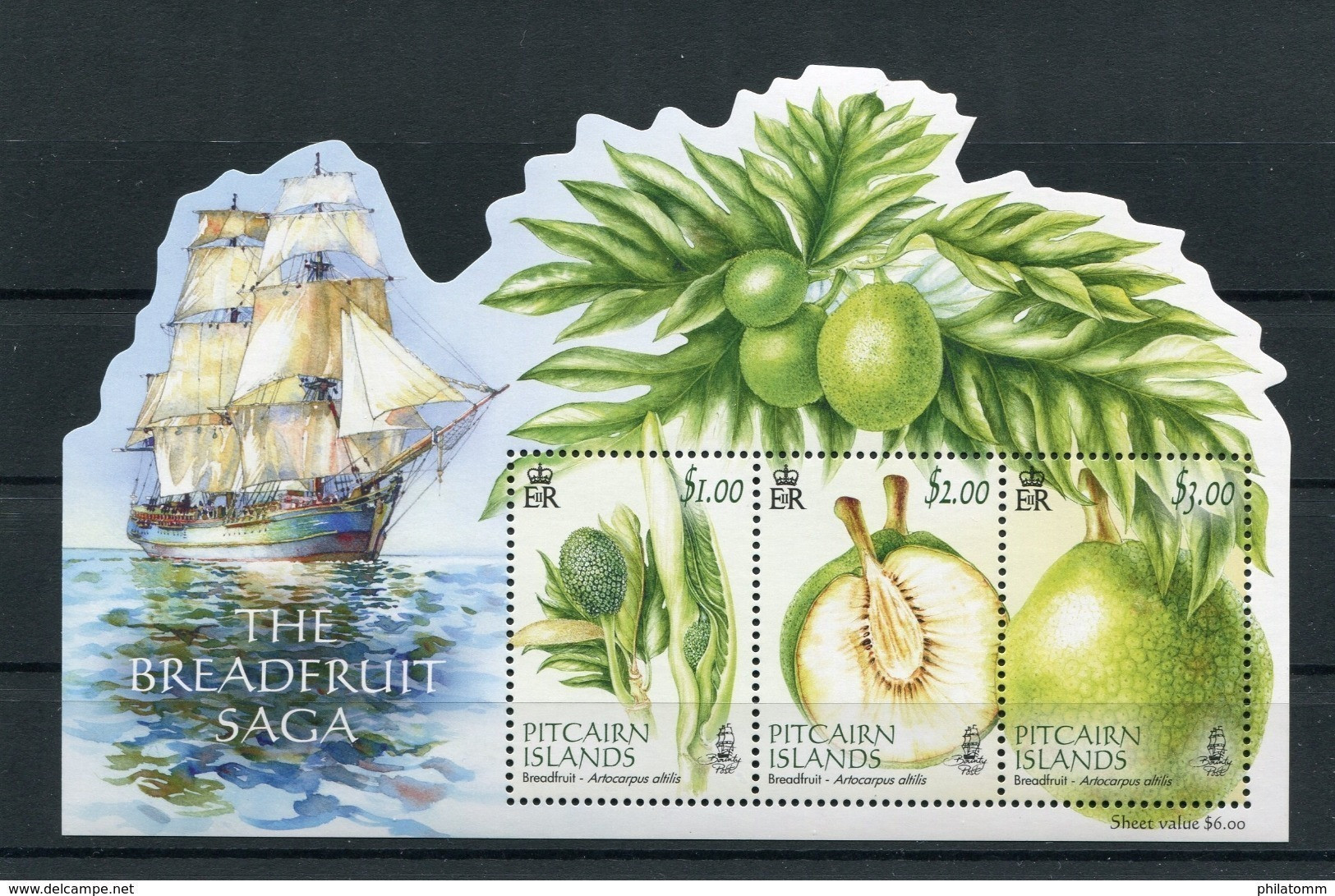 Pitcairn - Block Nr. 69 - "Brotfruchtbaum" ** / MNH (aus Dem Jahr 2015) - Islas De Pitcairn