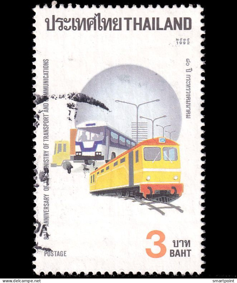 Thailand Stamp 1992 80th Anniversary Of The Ministry Of Transport And Communications 3 Baht - Used - Thaïlande