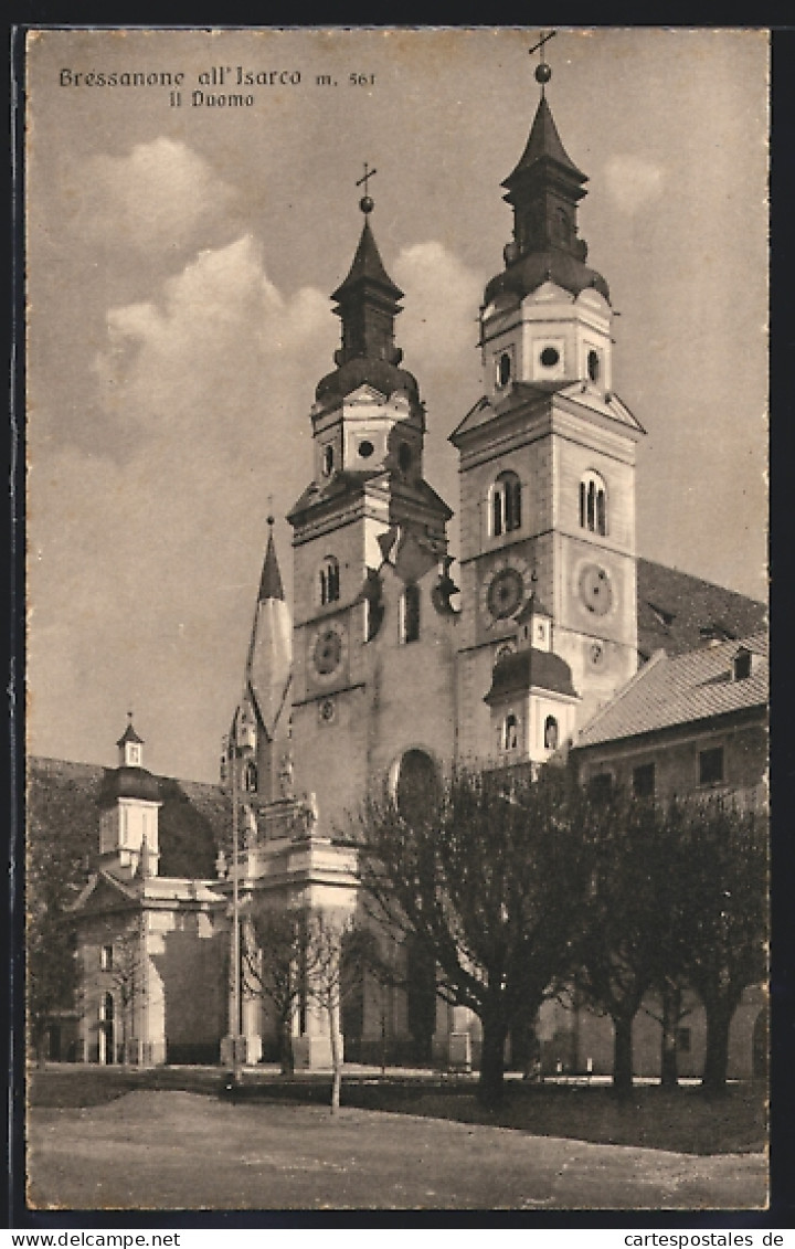 Cartolina Bressanone / Brixen, Il Duomo, Vor Dem Dom  - Andere & Zonder Classificatie