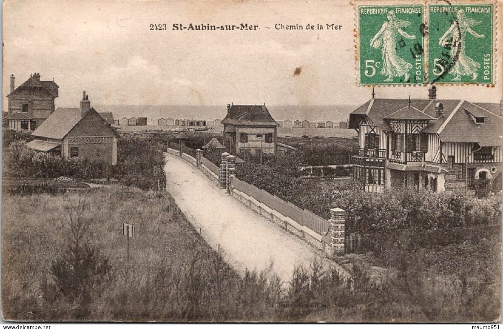 76 SAINT AUBIN SUR MER - Chemin De La Mer - Autres & Non Classés