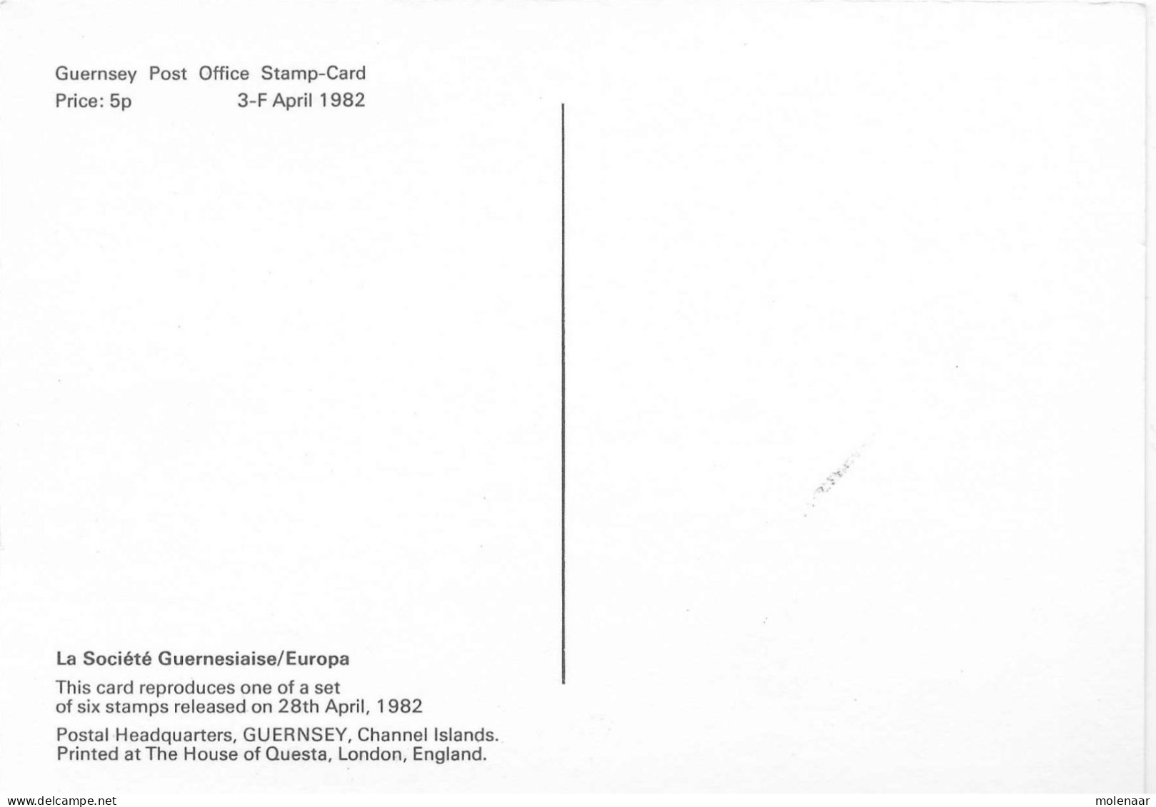 Postkaarten > Europa > Verenigd-Koninkrijk > Kanaaleilanden > Guernsey Post Office Stamp Card Ongebruikt (17469) - Guernsey