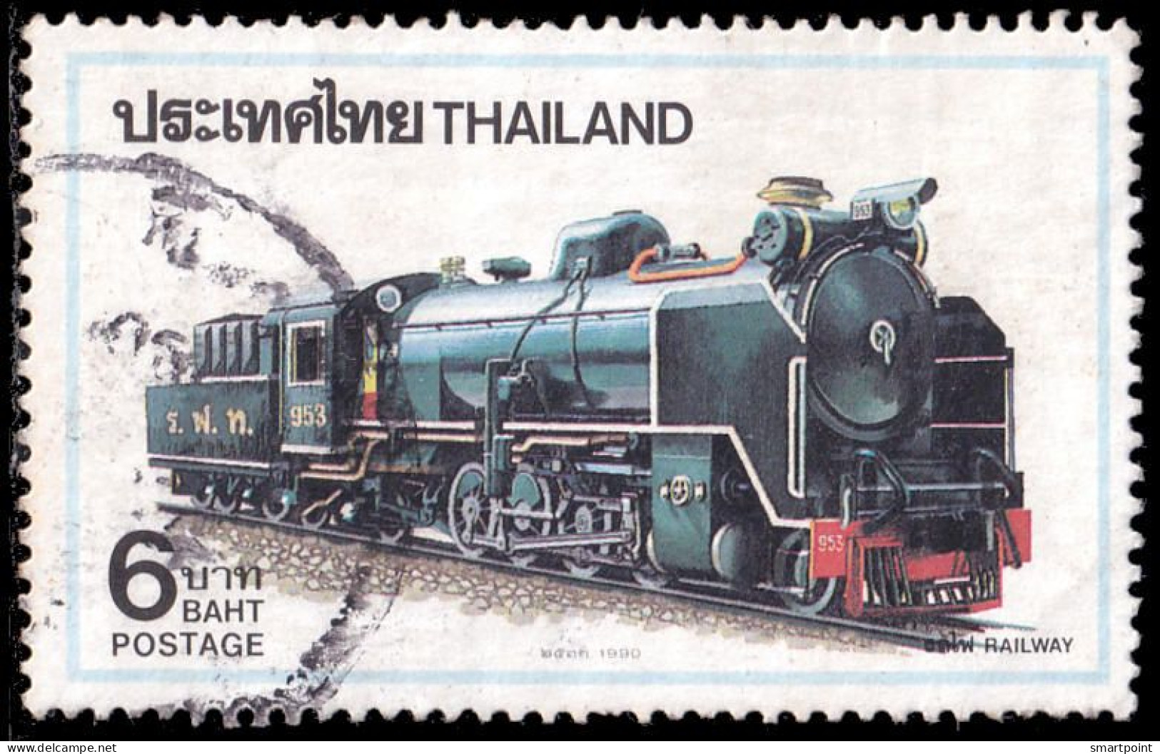 Thailand Stamp 1990 Railway (2nd Series) 6 Baht - Used - Thailand