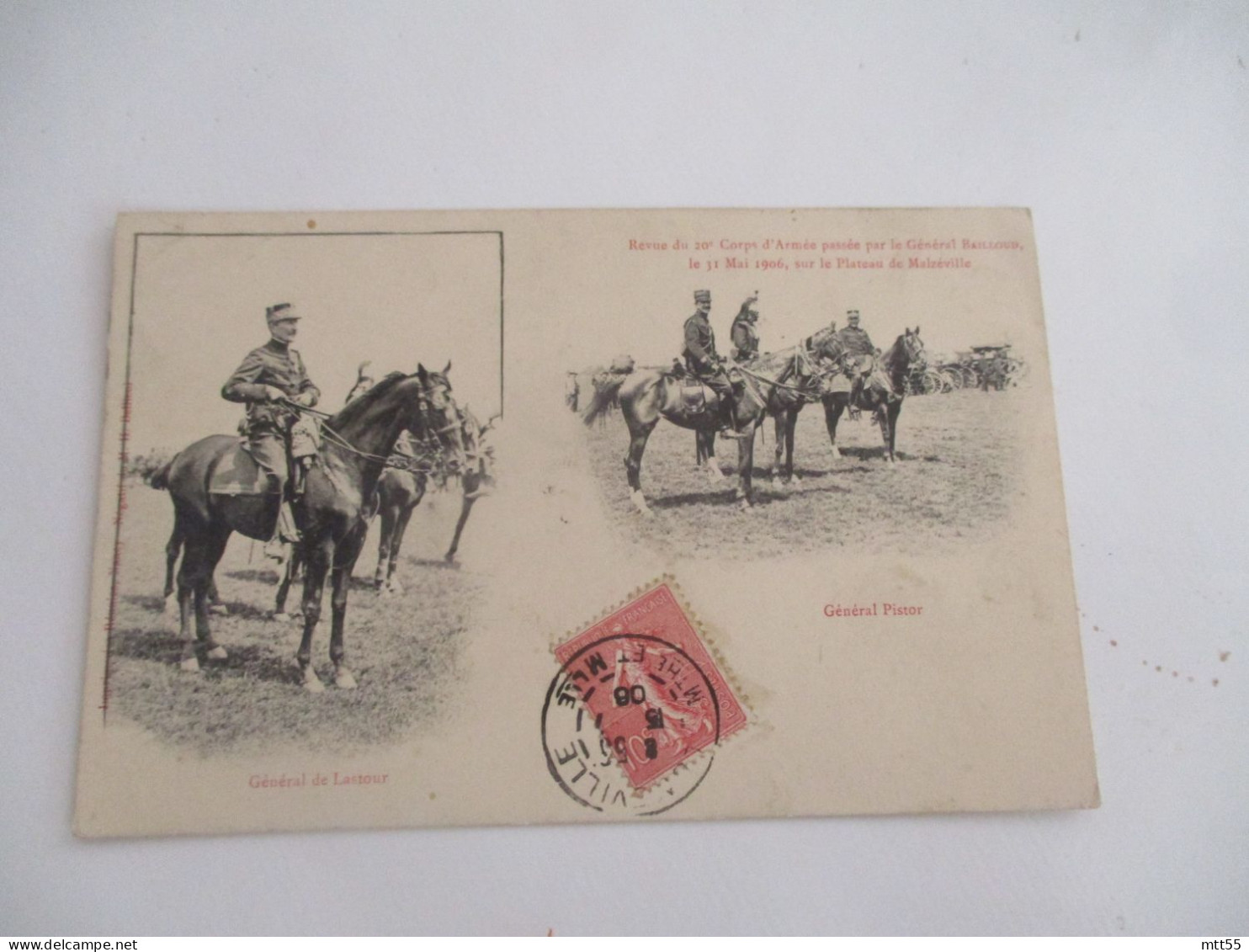 LOT DE 4 CPA  GENERAL BALLOUD REVUE MANOEUVRE PLATEAU MALZEVILLE - Manoeuvres