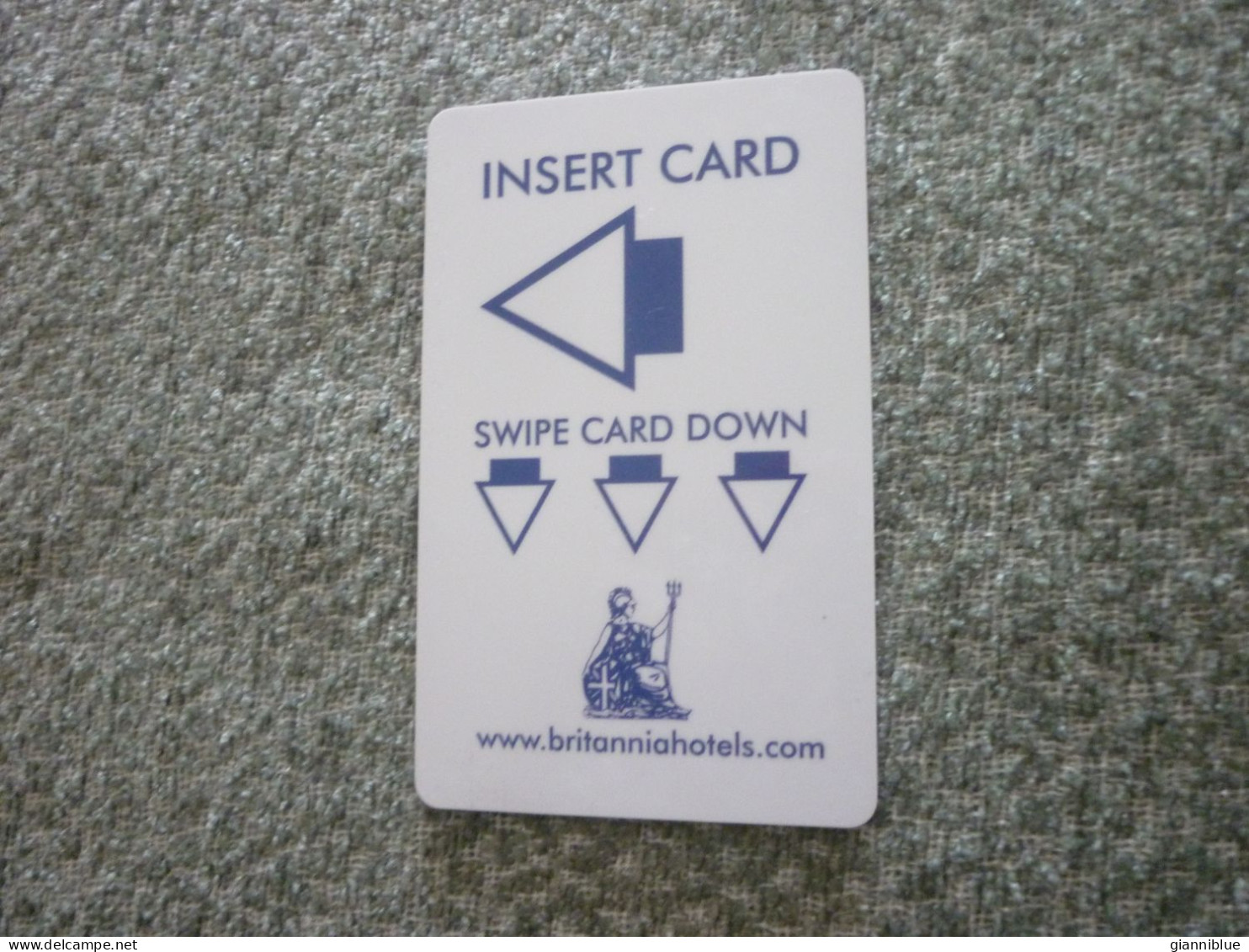 United Kingdom U.K. UK Britannia Hotel Room Key Card - Cartes D'hotel