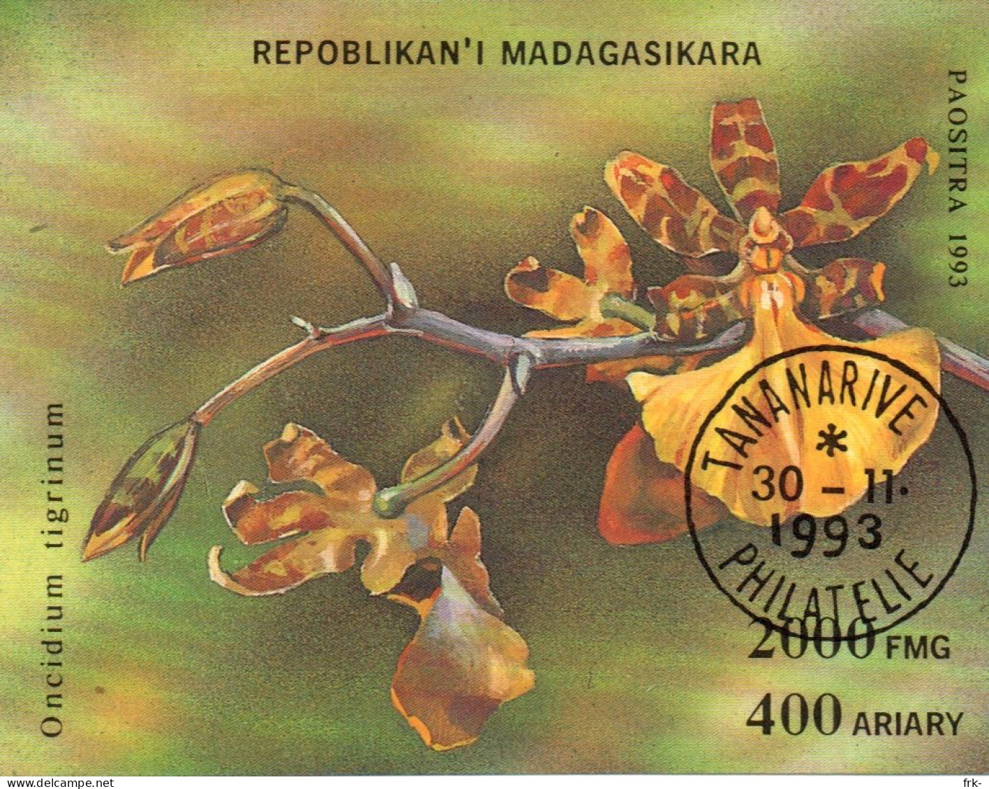 Repoblikan Madagasikara Foglietto 1993 - Madagascar (1960-...)