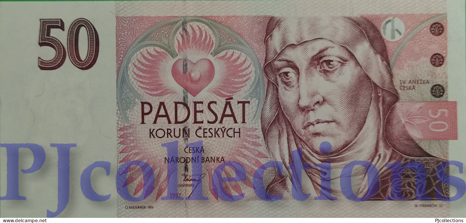 CZECH REPUBLIC 50 KORUN 1997 PICK 17a UNC - Tsjechië