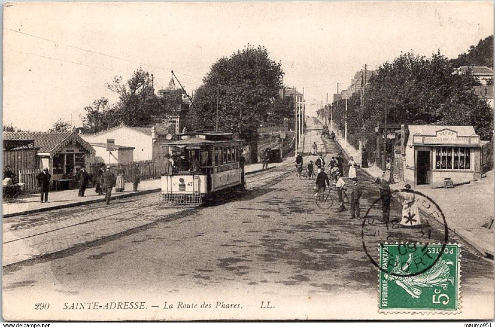 76   SAINTE ADRESSE - LA ROUTE DES PHARES - TRAMWAY - Sainte Adresse