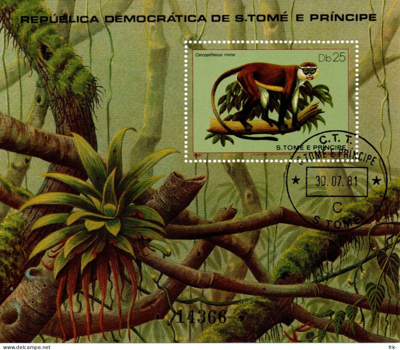 Republica Democratica De S. Tomas R Principe Foglietto 1981 - Sao Tome En Principe