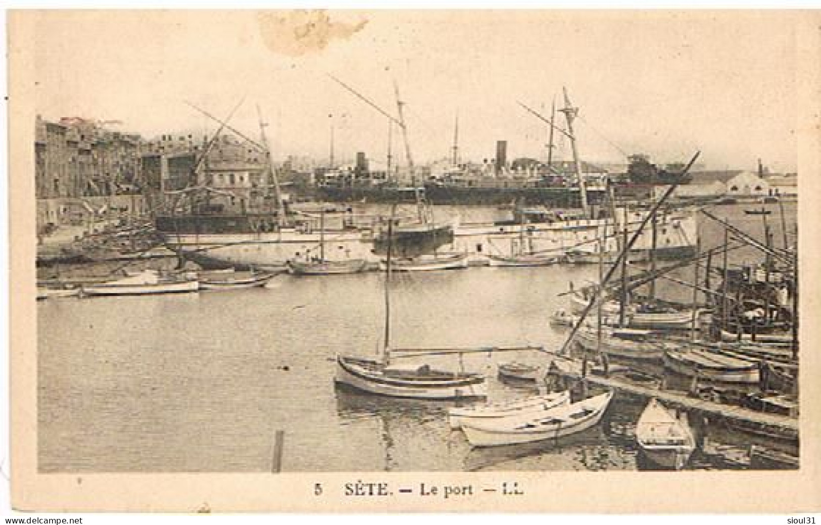 34  SETE CETTE  LE PORT  1925 - Sete (Cette)