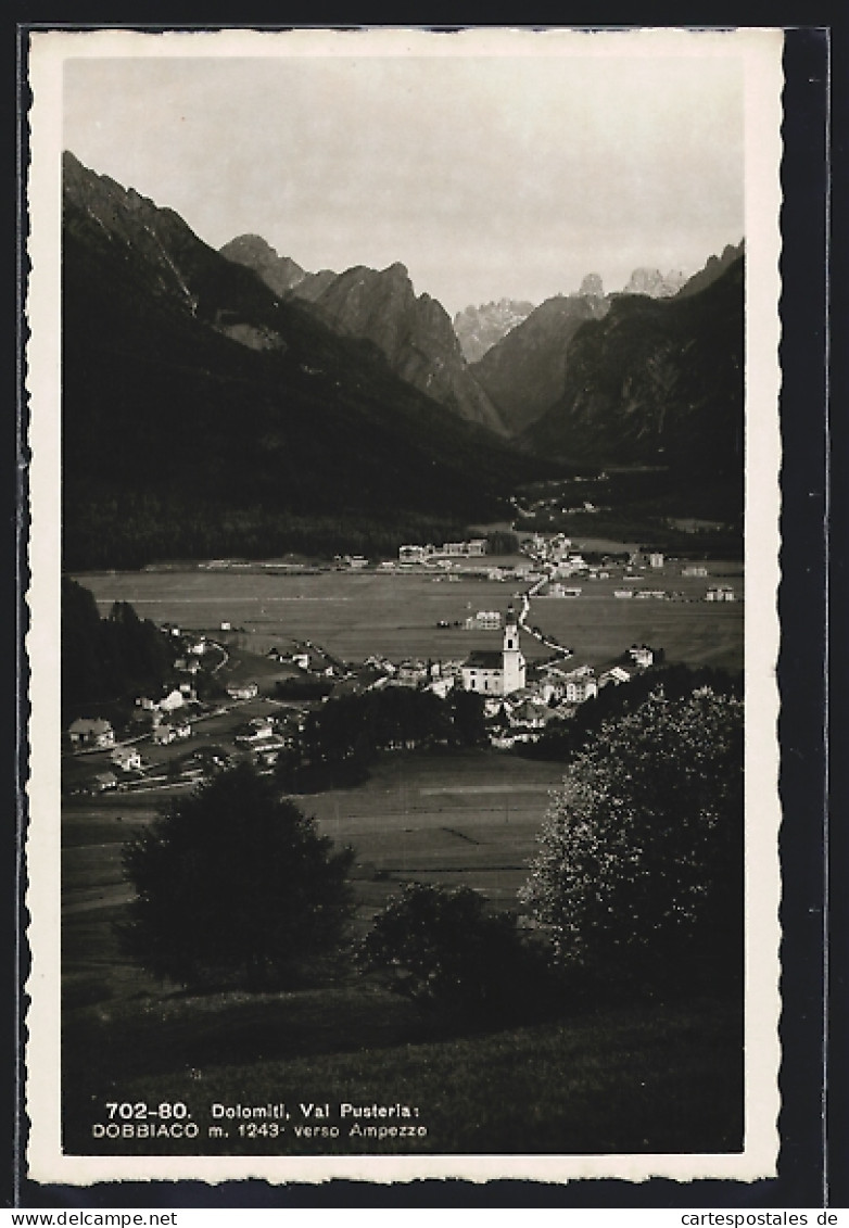 Cartolina Dobbiaco, Val Pusteria Verso Ampezzo  - Sonstige & Ohne Zuordnung